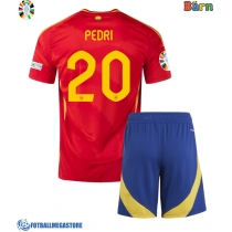 Fotballdrakt Barn Spania Pedri Gonzalez #20 Hjemmedraktsett EM 2024 Kortermet (+ Korte bukser)